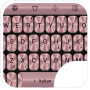 icon Keyboard Theme Metallic Pink Gold