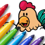 icon Animal Coloring Book for kids for Samsung Galaxy Note 10 1