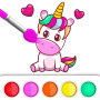 icon unicorn Coloring