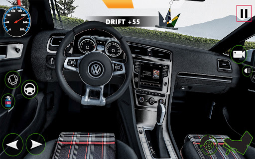 Extreme City Car Drive Simulator 2021 : VW Golf