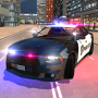 icon American Fast Police Car Driving