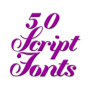 icon Script Fonts 50