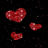 icon Glitter Red Hearts LWP 2