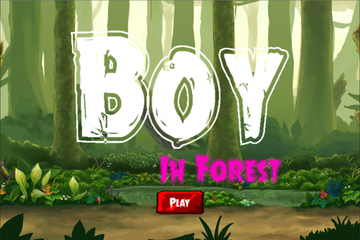 Boy in forest