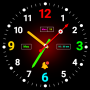 icon Neon Night Clock