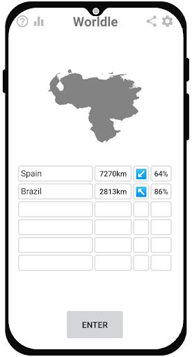 Worldle - Daily country guess