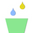 icon Collect Colorful Raindrop With Glass Cup At Finger Tip 1.0