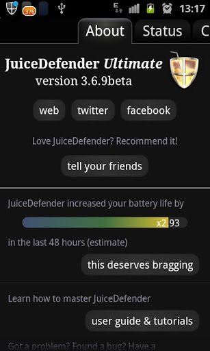 JuiceDefender - battery saver