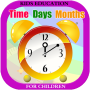 icon Learn Clock,Day & Month - Kids