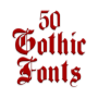 icon Gothic Fonts 50