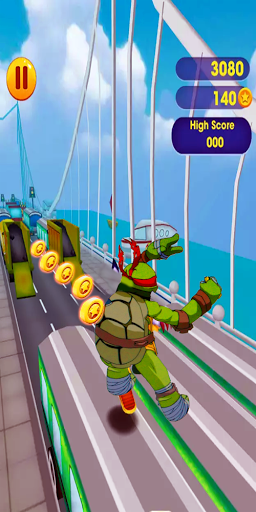 Super Ninja Runner Turtles Adventure