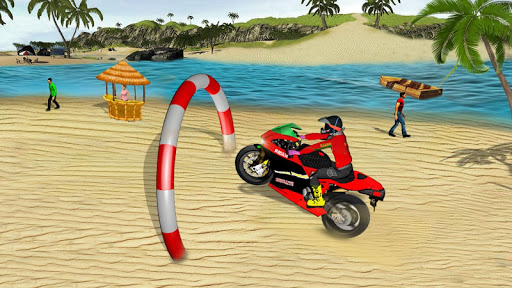 Water Surfer Moto Bike Race