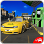 icon Electric Car Taxi Driver 3D