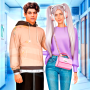 icon Rich College Couple Dress Up
