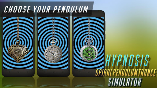 Hypnosis spiral pendulum trance simulator