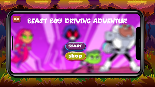 Teen and Beast Boy Titans Driving