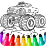 icon Monster Truck Coloring Book