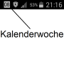 icon calendar week in status bar for LG Q6a