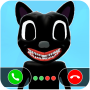 icon Cartoon Cat Game Fake Call & Video for Samsung Galaxy J2 DTV