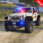 icon police jeep drive