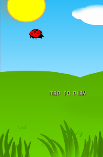 Happy flying ladybug