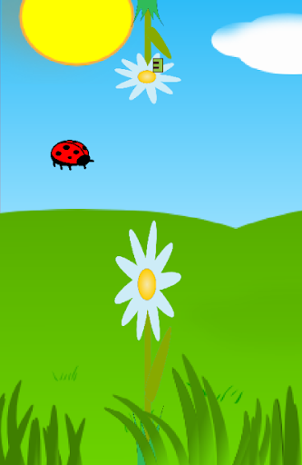 Happy flying ladybug