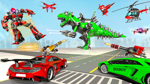 Dino Robot Transform Car Games