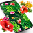 icon Tropical jungle flowers and leaves live wallpaper 16.0