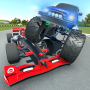 icon Monster Truck vs Formula Race