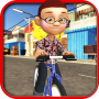 icon Kids Bicycle Rider:School Time for iball Slide Cuboid