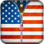 icon US Flag Zipper Lock Screen for Doopro P2