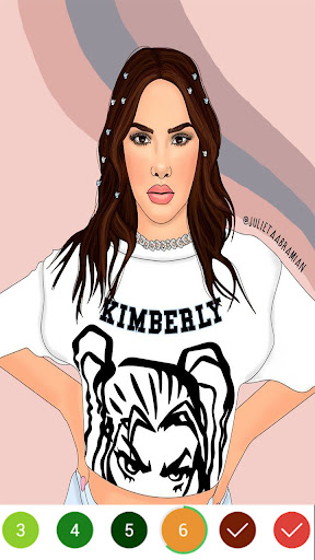 Kimberly Loaiza Juego Colorear