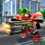 icon Robot Laser Shooter Track Race