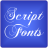 icon Script Free Font Theme 9.09.0