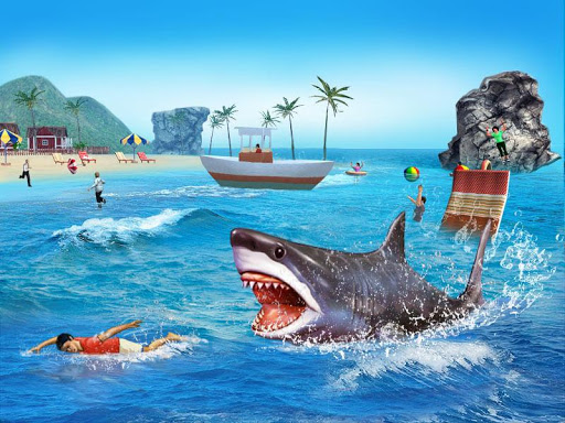 Angry Shark 3D Simulator Game