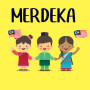 icon Merdeka Day Malaysia Greeting Cards