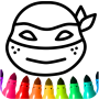 icon Ninja Coloring Game For Boys
