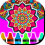 icon Coloring Mandalas of Flowers