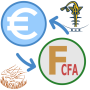 icon Euros Francs CFA