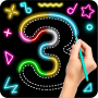 icon Draw Glow Number
