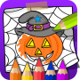 icon Halloween Coloring Book