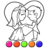 icon Bride and Groom Coloring Book 30