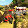 icon Farm Tractor Driving Transport