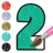 icon Numbers Coloring book glitter 6.0