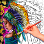 icon Coloring - Color by Number