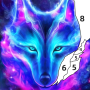 icon Wolf Coloring Book