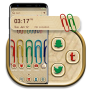 icon Binder Clips Launcher Theme