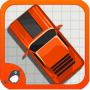 icon Doodle Retro Car Race