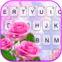 icon Glitter Pink Roses Keyboard Background for Samsung Galaxy Grand Prime 4G