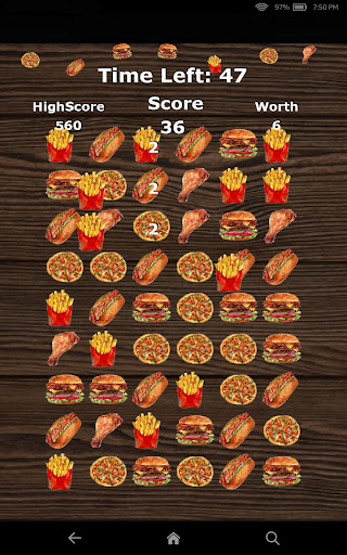 Pizza Burger Match 3 Game